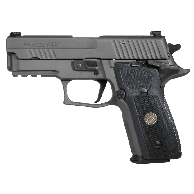 Picture of Sig Sauer P229 - Legion - Single Action Only - Semi-automatic - Metal Frame Pistol - Compact - 9MM - 3.9" Barrel - Alloy - Legion Gray - Black G10 Grips - XRAY3 Day/Night Sights - Optic Ready - Manual Thumb Safety - 15 Rounds - Master Shop Flat Trigger - 3 Magazines E29R-9-LEGION-SAO-R2