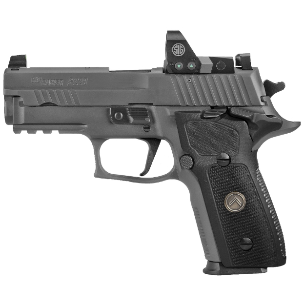 Picture of Sig Sauer P229 - Legion SAO RXP - Single Action Only - Semi-automatic - Metal Frame Pistol - Compact - 9MM - 3.9" Barrel - Alloy - Legion Gray - G10 Grips - XRAY3 Day/Night Sights - Manual Thumb Safety - 15 Rounds - Romeo1 Pro Reflex Optic - 3 Magazines E29R-9-LEGION-SAO-RXP