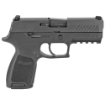 Picture of Sig Sauer P320 - Compact - Striker Fired - Semi-automatic - Polymer Frame Pistol - 45 ACP - 3.9" Barrel - Nitron Finish - Black - SIGLITE Night Sights - 9 Rounds - 2 Magazines 320C-45-BSS
