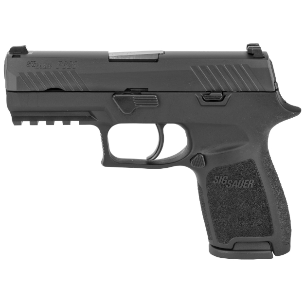 Picture of Sig Sauer P320 - Compact - Striker Fired - Semi-automatic - Polymer Frame Pistol - 9MM - 3.9" Barrel - Nitron Finish - Black - Fixed Sights - 15 Rounds - 2 Magazines 320C-9-B