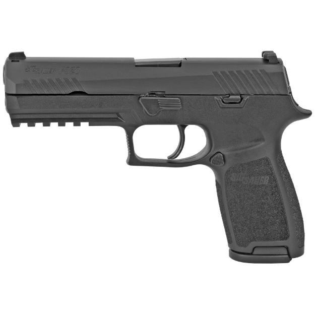 Picture of Sig Sauer P320 - Full Size - Striker Fired - Semi-automatic - Polymer Frame Pistol - 9MM - 4.7" Barrel - Nitron Finish - Black - Fixed Sights - 17 Rounds - 2 Magazines 320F-9-B