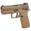 Picture of Sig Sauer P320 - M18 - Striker Fired - Semi-automatic - Polymer Frame Pistol - 9MM - 3.9" Barrel - PVD Finish - Coyote Tan - SIGLITE Night Sights - Manual Thumb Safety - 10 Rounds - 3 Magazines 320CA-9-M18-MS-10