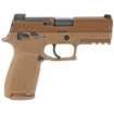 Picture of Sig Sauer P320 - M18 - Striker Fired - Semi-automatic - Polymer Frame Pistol - 9MM - 3.9" Barrel - PVD Finish - Coyote Tan - SIGLITE Night Sights - Manual Thumb Safety - Optics Ready - 10 Rounds - 3 Magazines - CA Compliant 320CA-9-M18-MS-CA