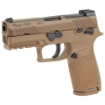 Picture of Sig Sauer P320 - M18 - Striker Fired - Semi-automatic - Polymer Frame Pistol - 9MM - 3.9" Barrel - PVD Finish - Coyote Tan - SIGLITE Night Sights - Manual Thumb Safety - Optics Ready - 10 Rounds - 3 Magazines - CA Compliant 320CA-9-M18-MS-CA
