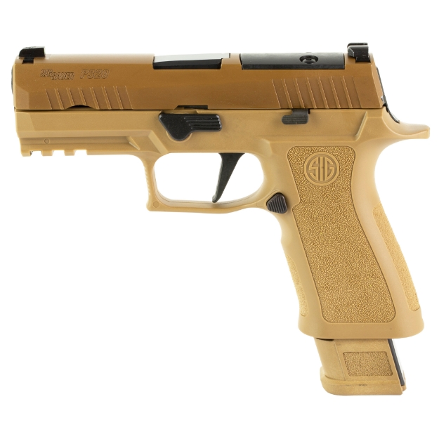 Picture of Sig Sauer P320 - X-Carry - Striker Fired - Semi-automatic - Polymer Frame Pistol - 9MM - 3.9" Barrel - PVD Finish - Coyote Tan - SIGLITE Night Sights - Manual Thumb Safety - Optics Ready - 2 Magazine - (1)-17 Round And (1)-21 Round Magazine 320XCA-9-CXR3-R2