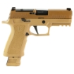 Picture of Sig Sauer P320 - X-Carry - Striker Fired - Semi-automatic - Polymer Frame Pistol - 9MM - 3.9" Barrel - PVD Finish - Coyote Tan - SIGLITE Night Sights - Manual Thumb Safety - Optics Ready - 2 Magazine - (1)-17 Round And (1)-21 Round Magazine 320XCA-9-CXR3-R2