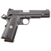 Picture of Wilson Combat CQB - 1911 - Semi-automatic - Metal Frame Pistol - Full Size - 45 ACP - 5" Barrel - Steel Frame - Armor Tuff Finish - Black - G10 Starburst Grips - Fiber Optic Front Sight and Rear Battlesight - Ambidextrous Thumb Safety - 8 Rounds - (2) 47D 8-Round Magazines CQB-FS-45A