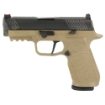 Picture of Wilson Combat WCP320 - Semi-automatic - Striker Fired - Carry - 9MM - 3.9" - Black - Tan - 17Rd - 2 Magazines - Straight trigger - Fiber Optic Front Sight - Poly - DLC SIG-WCP320C-9TATS