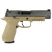 Picture of Wilson Combat WHISTLE TIP - Semi-automatic - Striker Fired - Full Size - 9MM - 4.7" - Black - Tan - 17Rd - 2 Magazines - Custom Gun Armor - Fiber Optic Front Sight - Polymer - DLC SIG-WCP320F-9TATC