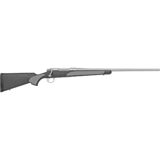 Picture of Remington 700 SPS - Bolt Action Rifle - 243 Winchester - 24" Barrel - Matte Stainless Finish - Black Synthetic Stock with Overmold Grip Panels - 4 Rounds - Right Hand R27263