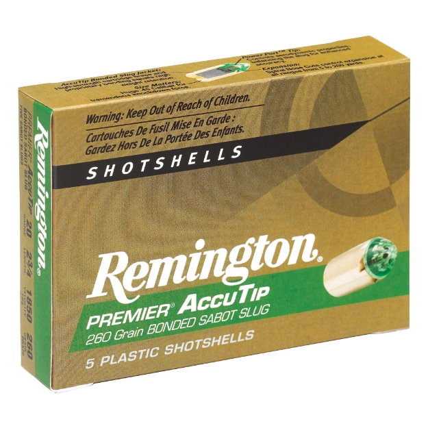 Picture of Remington AccuTip - 20 Gauge 2.75" - 260 Grain - Sabot Slug - 5 Round Box 20496