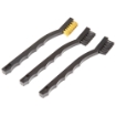 Picture of Remington Brush Set - 3 Piece - (1) Bronze Bristle - (2) Nylon Bristle - Gray Plastic Handle R16249