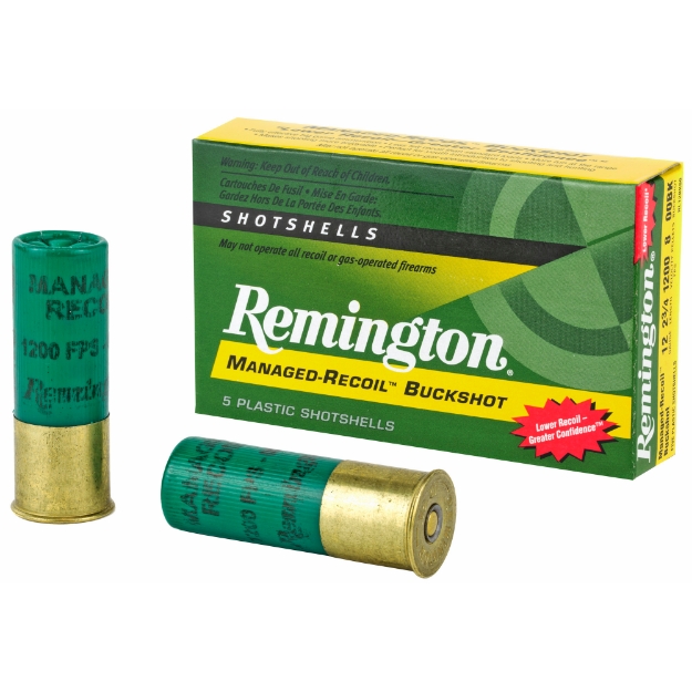 Picture of Remington Express - Managed Recoil - 12 Gauge - 2.75" - 00 Buck - 3 Dr Buckshot - 8 Pellets - 5 Round Box 20282