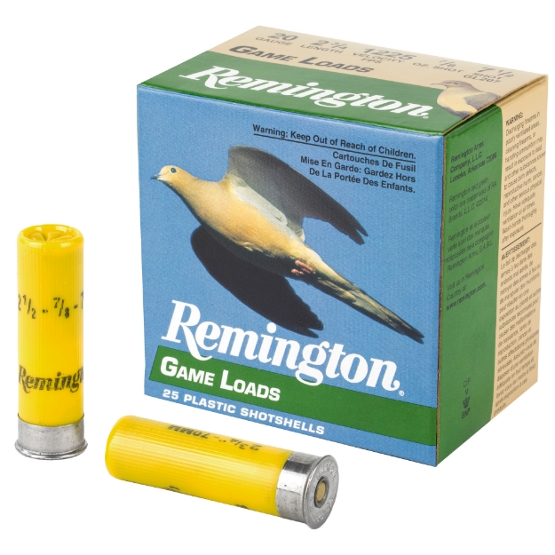 Picture of Remington Game Load - 20 Gauge - 2.75" - #7.5 - 3.25 Dr - 1 oz. - 25 Round Box R20042