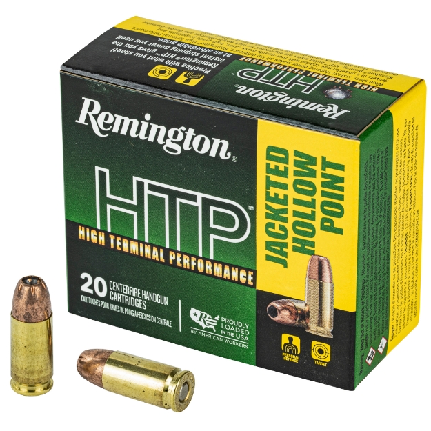 Picture of Remington High Terminal Performance - 9MM +P - 115 Grain - Jacketed Hollow Point - 20 Round Box 28293