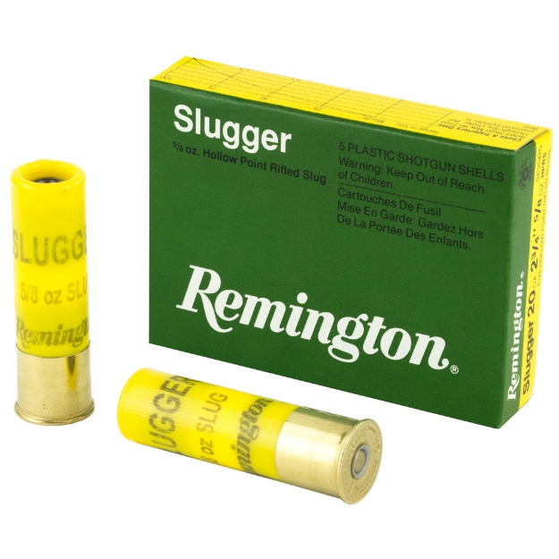 Picture of Remington Slugger - 20 Gauge - 2.75" - 5/8 oz. - Rifled Slug - 5 Round Box 20616