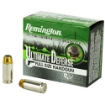 Picture of Remington Ultimate Defense - 40 S&W - 165 Grain - Brass Jacketed Hollow Point - 20 Round Box 28957