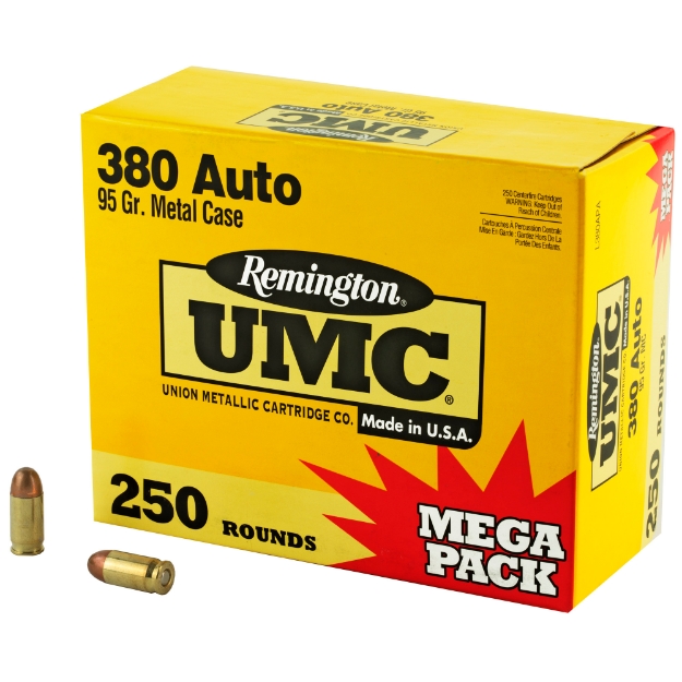 Picture of Remington UMC - 380 ACP 95 Grain - Full Metal Jacket - Mega Pack - 250 Round Box 23721