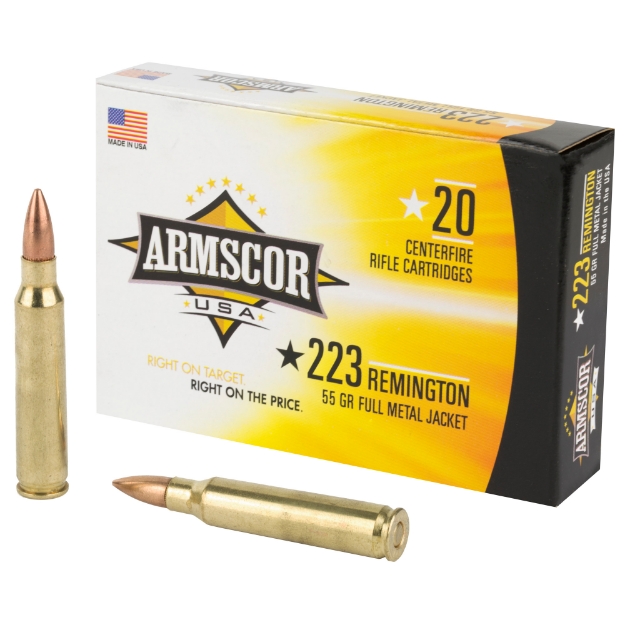 Picture of Armscor 223 Rem - 55 Grain - Full Metal Jacket - 20 Round Box FAC223-1N