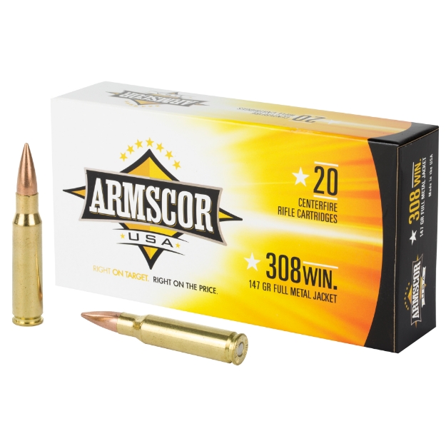 Picture of Armscor 308 Win - 147 Grain - Full Metal Jacket - 20 Round Box FAC308-1N
