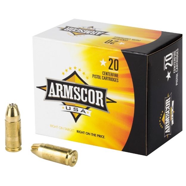 Picture of Armscor 9MM - 124 Grain - Jacketed Hollow Point - 20 Round Box AC9-7N