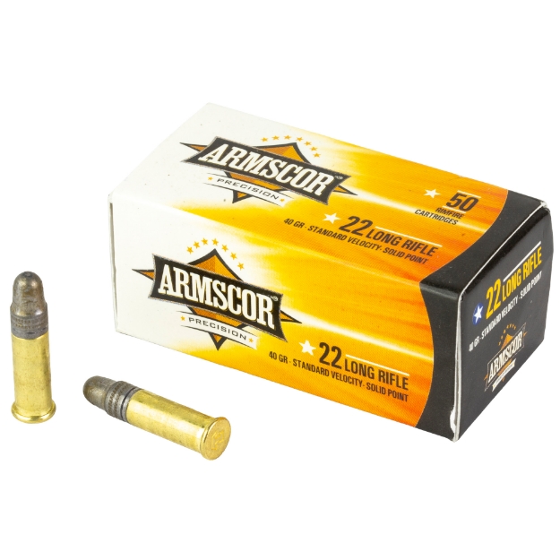 Picture of Armscor Ammo - 22 LR - 40Gr - Solid Point - Standard Velocity - 50 Round Box 50012PH