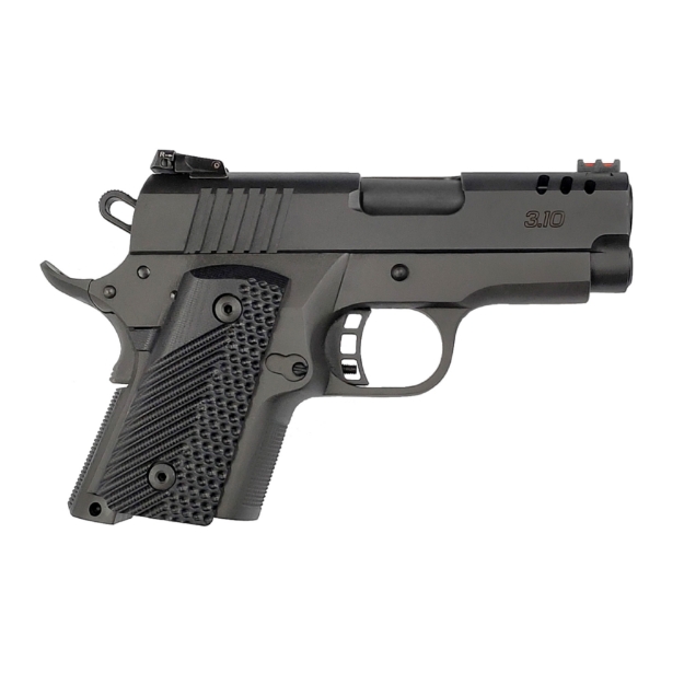 Picture of Armscor Baby Rock - 1911 - Semi-automatic - Metal Frame Pistol - Compact - 9MM - 3.1" Barrel - Parkerized Finish - Black - G10 Grips - Adjustable Sights - Manual Thumb Safety - 10 Rounds - 1 Magazine 56639