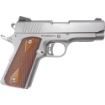 Picture of Armscor ECS - 1911 - Semi-automatic - Metal Frame Pistol - Compact - 45ACP - 3.63" Barrel - Steel - Matte Stainless Finish - Wood Grips - Fixed Sights - 7 Rounds - 1 Magazine 51868