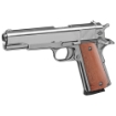 Picture of Armscor GI Standard FS Nickel - 1911 - Semi-automatic - Metal Frame Pistol - Full Size - 45ACP - 5" Barrel - Steel - Polished Nickel Finish - Wood Grips - Fixed Sights - 8 Rounds - 1 Magazine 51433