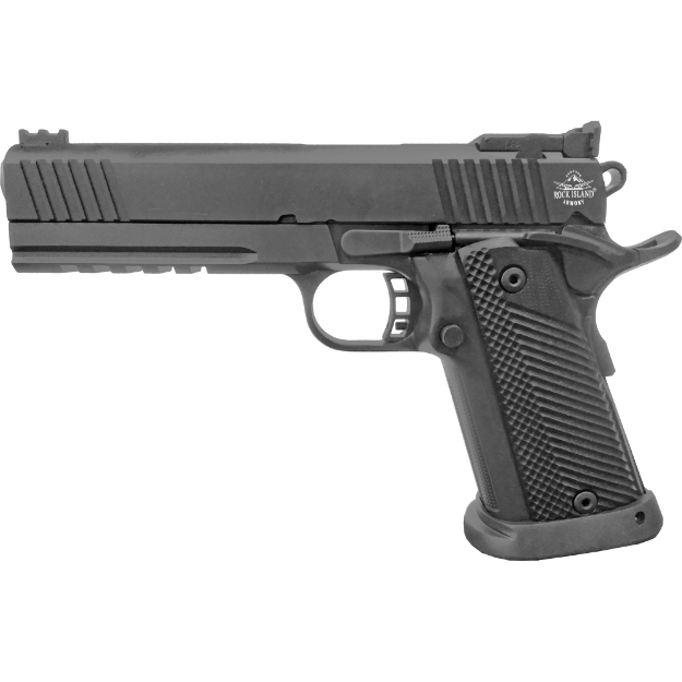 Picture of Armscor Pro Match - 1911 - Semi-automatic - Metal Frame Pistol - Full Size - 9MM - 5" Barrel - Steel - Parkerized Finish - Black - G10 Grips - Adjustable Sights - 17 Rounds - 1 Magazine 56645