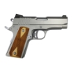 Picture of Armscor Rock Series - 1911 - Semi-automatic - Metal Frame Pistol - Officer Size - 9MM - 5" Barrel - Stainless Steel Finish - Silver - Wood Grips - Fixed Sights - Manual Thumb Safety - 10 Rounds - 1 Magazine 56829