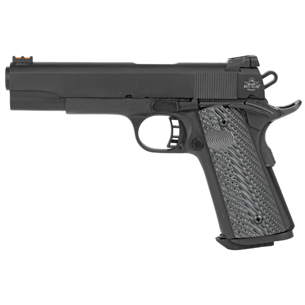 Picture of Armscor Rock Ultra FS - 1911 - Semi-automatic - Metal Frame Pistol - Full Size - 40S&W - 5" Barrel - Steel - Parkerized Finish - Black - G10 Grips - Adjustable Sights - 8 Rounds - 1 Magazine 51719