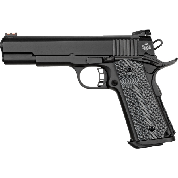 Picture of Armscor Rock Ultra FS - 1911 - Semi-automatic - Metal Frame Pistol - Full Size - 45ACP - 5" Barrel - Steel - Parkerized Finish - Black - G10 Grips - Adjustable Sights - 8 Rounds - 1 Magazine 51486