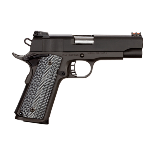 Picture of Armscor Rock Ultra MS - 1911 - Semi-automatic - Metal Frame Pistol - Commander Size - 45ACP - 4.25" Barrel - Steel - Parkerized Finish - Black - G10 Grips - Adjustable Sights - 8 Rounds - 1 Magazine 51487