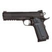 Picture of Armscor Tac Ultra FS - 1911 - Semi-automatic - Metal Frame Pistol - Full Size - 45ACP - 5" Barrel - Steel - Parkerized Finish - Black - G10 Grips - Adjustable Sights - 8 Rounds - 1 Magazine - Picatinny Rail - Full Length Guide Rod 51485