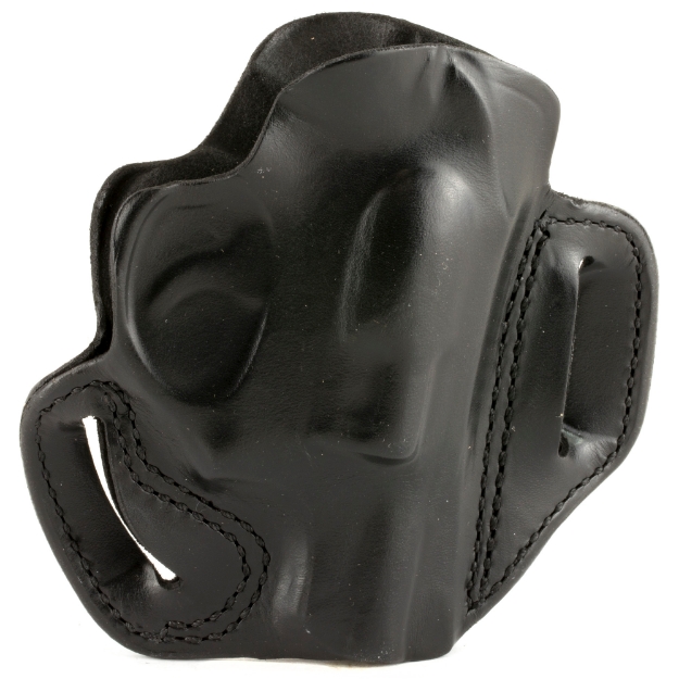 Picture of DeSantis Gunhide 002 - Speed Scabbard - Belt Holster - 2 Belt Slots - No Tension Screw - Fits 1 7/8" Ruger LCR - LCRX - Right Hand - Black Leather 002BAN3Z0