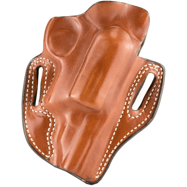 Picture of DeSantis Gunhide 002 - Speed Scabbard - Belt Holster - 2 Belt Slots - No Tension Screw - Fits 2 3/4" S&W Governor - Right Hand - Tan Leather 002TAV1Z0