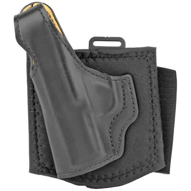 Picture of DeSantis Gunhide 014 - Die Hard - Ankle Holster - Fits SIG SAUER P365 - Left Hand - Black Leather 014PD8JZ0