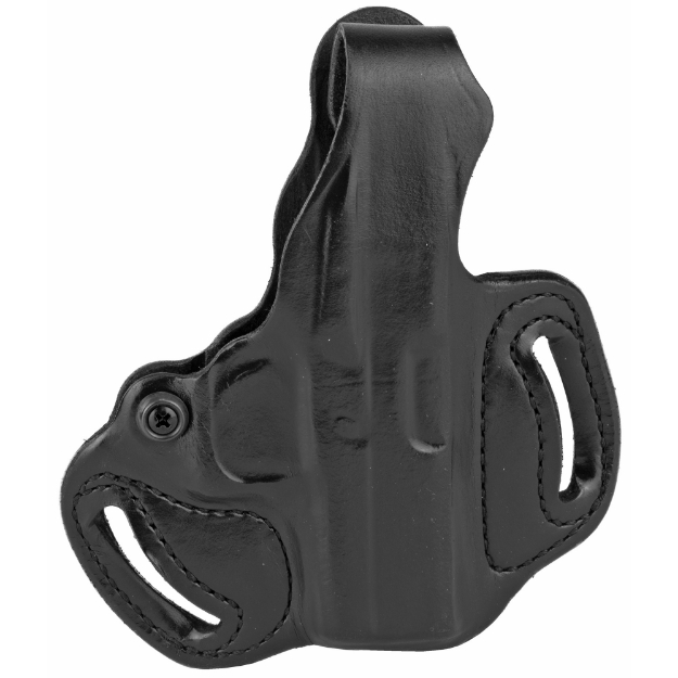 Picture of DeSantis Gunhide 085 - Thumb Break Mini Slide - Belt Holster - Fits Glock 43/43X/48 - Right Hand - Black Leather 085BA8BZ0