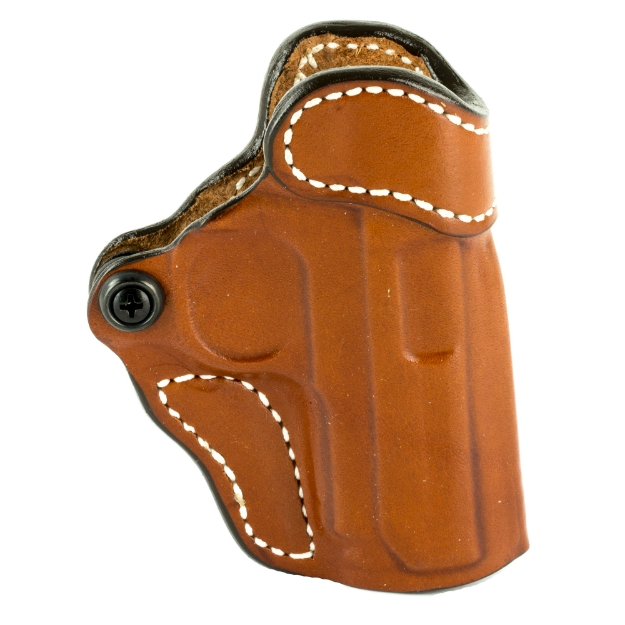 Picture of DeSantis Gunhide 155 Criss-Cross - Belt Holster - Right Hand - Tan Leather - Fits Sig P938 - Kimber Micro 9mm 155TA37Z0