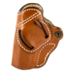 Picture of DeSantis Gunhide 155 Criss-Cross - Belt Holster - Right Hand - Tan Leather - Fits Sig P938 - Kimber Micro 9mm 155TA37Z0