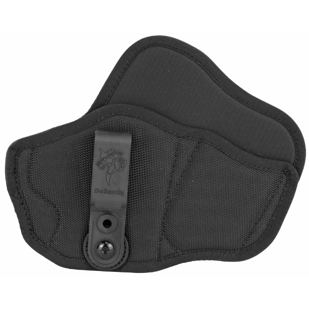 Picture of DeSantis Gunhide M89 - Inner Piece 2.0 Inside Waistband Holster - Fits Glk 26/27 - Taurus PT111/140 G2 - S&W M&P CPT 9/40 - Shield 9/40/45 - M&P CPT 22 - Sig P239 - Ruger SR9/40 CPT - Walther PPS/PK380/CCP - S/A XDS 3.3" - Right Hand - Black Nylon M89BAE1Z0