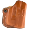 Picture of DeSantis Gunhide Mini Scabbard Belt Holster - Fits Glock 43 with Streamlight TLR6 - Right Hand - Tan Leather 019TA0CZ0