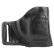 Picture of DeSantis Gunhide E-GAT Slide Belt Holster - Fits J-Frame 2.25" - Bodyguard .38 - Ruger LCR - Left Hand - Black Leather 115BB02Z0