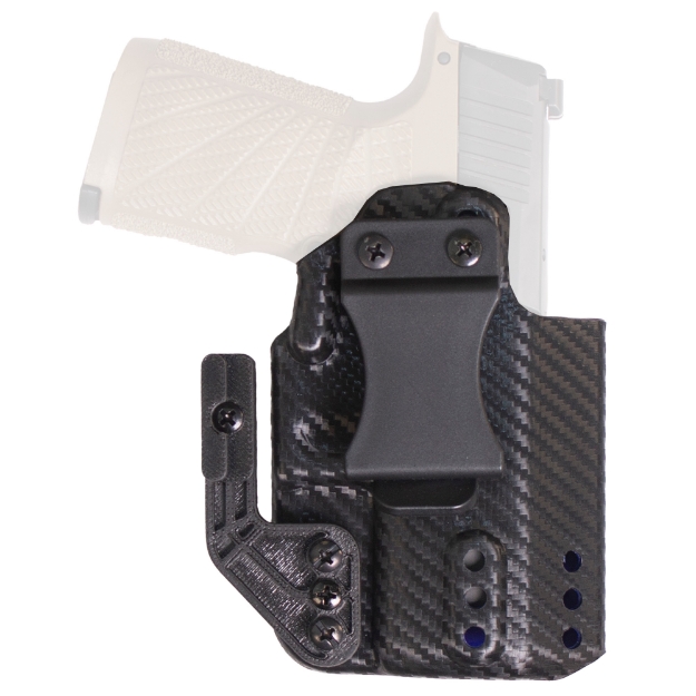 Picture of DeSantis Gunhide Persuader - Inside Waistband Holster - Fits Glock 43/43X with or without Optic - Right Hand - Polymer - Carbon Fiber Finish - Black 213KA3TZ0