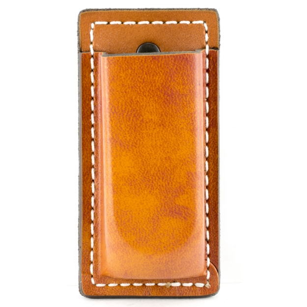 Picture of DeSantis Gunhide Secure Single Magazine Pouch - Fits Double Stack 9MM/40 - Ambidextrous - Tan Leather A47TJGGZ0