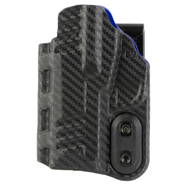 Picture of DeSantis Gunhide Slim-Tuk - Inside Waistband Holster - Fits Sig Sauer P365 - Ambidextrous - Carbon Fiber Exterior Finish - Blue Kydex Interior 219KJ8JZ0