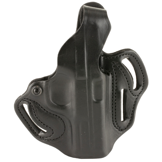 Picture of DeSantis Gunhide Thumb Break Scabbard Belt Holster - Fits S&W 4 1/4" M&P 9/40 - 45C - M2.0 - 4" M2.0 Compact - Right Hand - Black Leather 001BAM9Z0