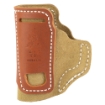 Picture of DeSantis Gunhide Transit - Inside Waistband Holster - Ambidextrous - Fits Ruger LCP II/LCP MAX - Taurus Spectrum - Leather and Kydex Construction - Tan 215NJ7FZ0