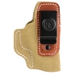 Picture of DeSantis Gunhide Transit - Inside Waistband Holster - Ambidextrous - For Glock 42/43 - S&W 22C - Ruger LC9 - Kahr P9/MK9/CW9 - Leather and Kydex Construction - Tan 215NJD9Z0